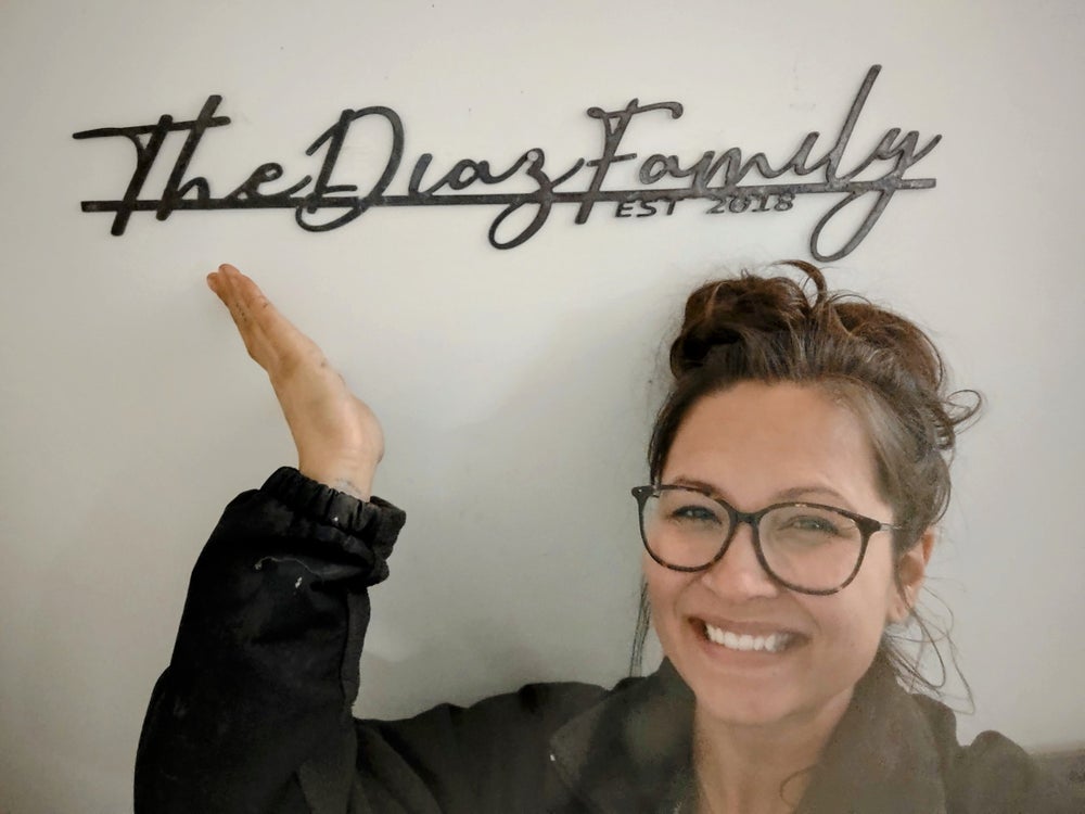 Steel Family Sign