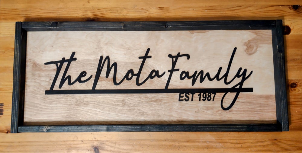 Steel Family Sign