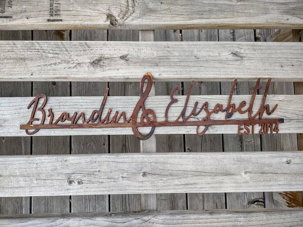 Steel Family Sign