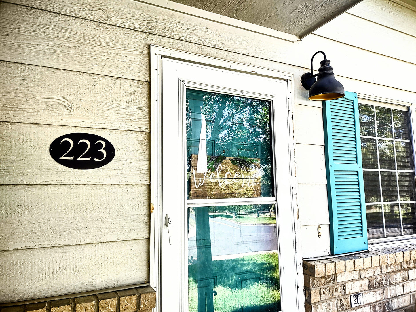 Oval Address Plaque