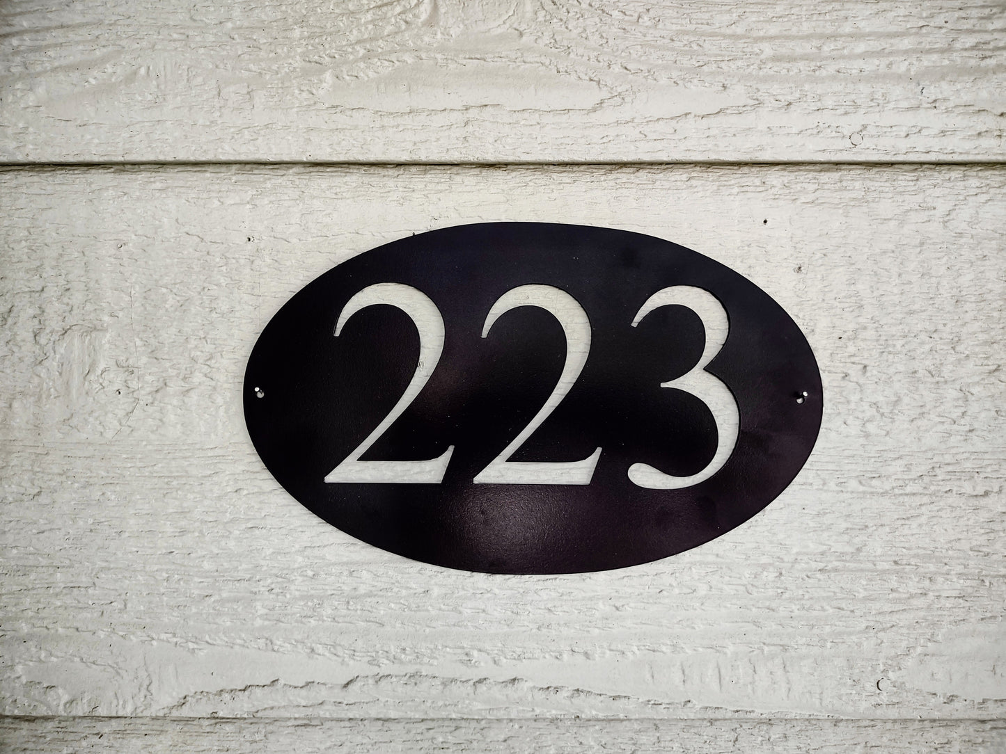 Oval Address Plaque