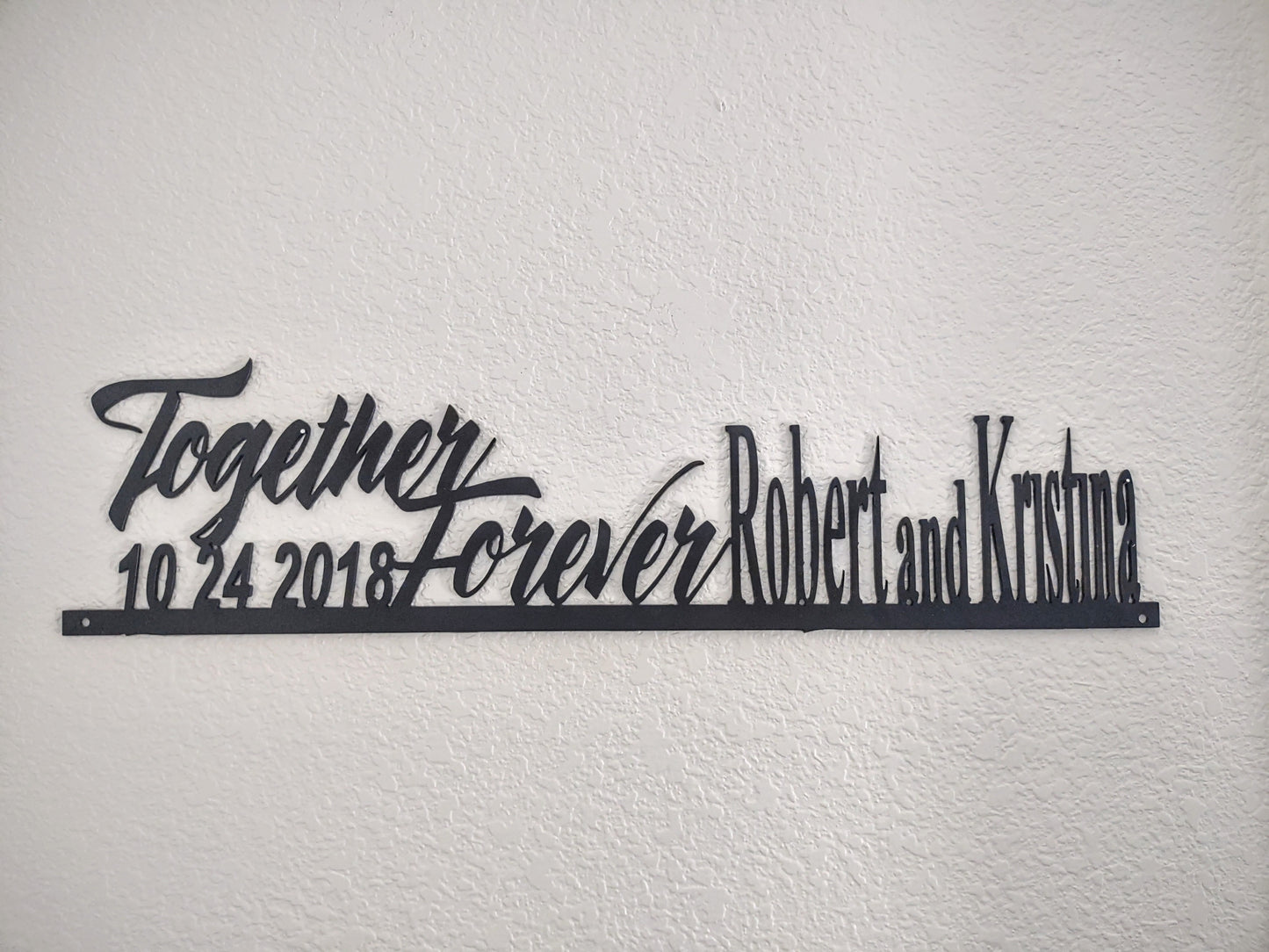 Steel Together Forever Sign