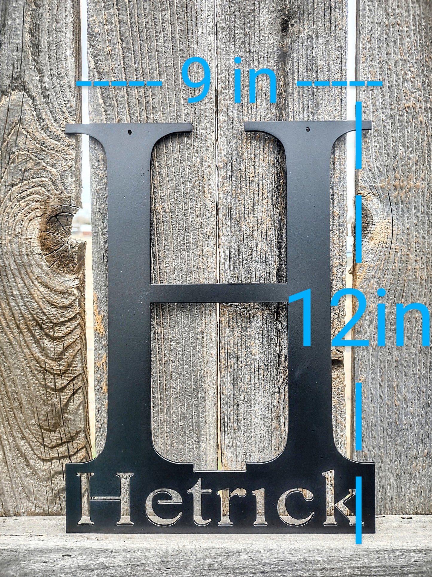 Mini Initial Name Steel Sign