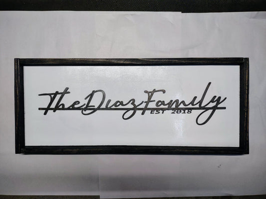Steel Family Sign