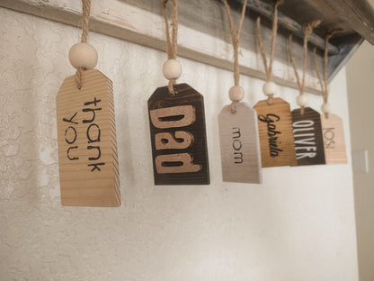 Wooden Tag